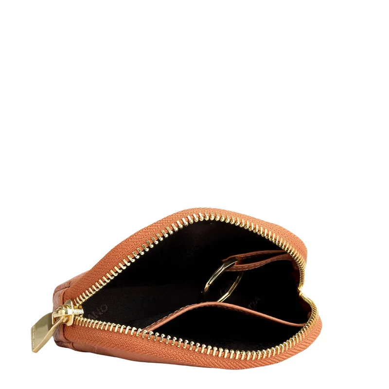 Da Milano Terracotta Wax Leather Multi Pouch - Terracotta  | Best Price UAE